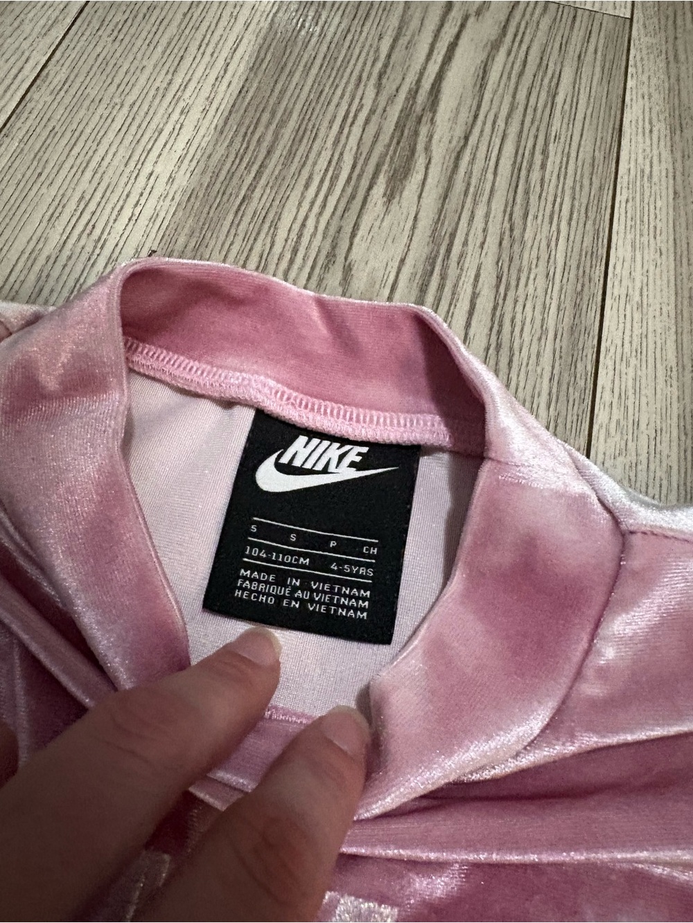 Nike Girls Pink Velour Set Size 6X - Picture 8 of 8